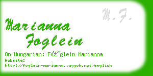 marianna foglein business card